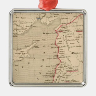 Syrie et de la Palestine, 624 ans apres JC Metal Ornament
