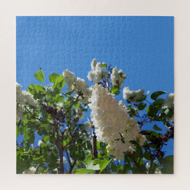 Syringa , White Lilac Flower Tree Jigsaw Puzzle (Vertical)