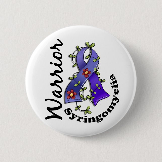 Syringomyelia Warrior 15 2 Inch Round Button (Front)