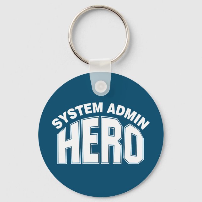 System Admin Hero Keychain (Front)