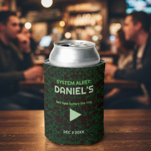 System Alert Hacker Bachelor Party Can Cooler