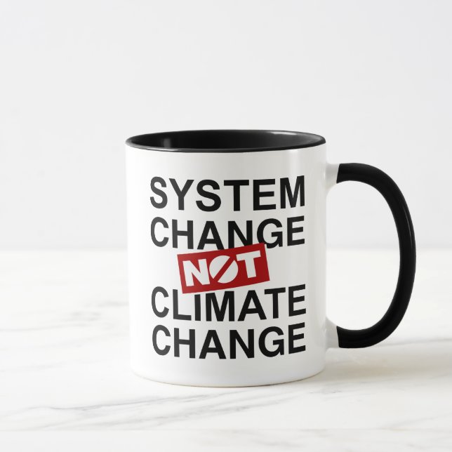 System Change Not Climate Change Mug (Right)