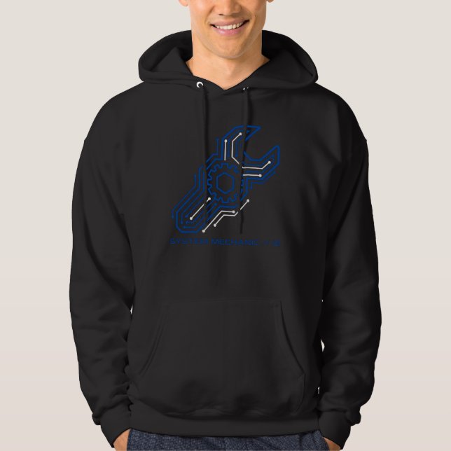 System Mechanic 01 Auto Tech Gift Wrench Hoodie (Front)