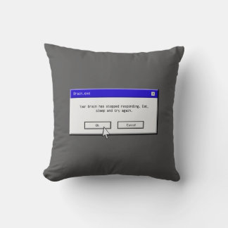 System message, admin pillow