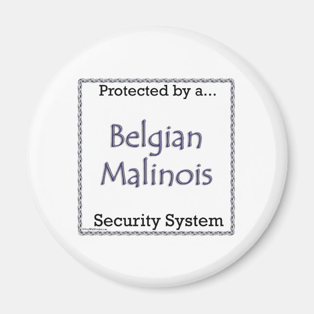 Système de Sécurité Malinois Belge - Magnet (Devant)