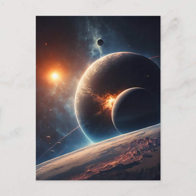 Système Solaire - Carte Postale de la Galaxie - Co (Devant)