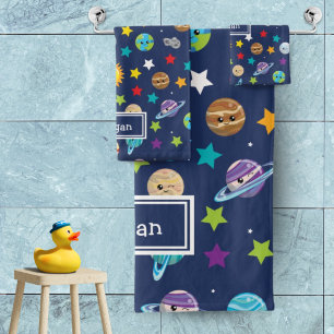 Système solaire Motif pour les enfants Salle de ba