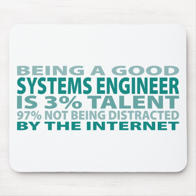 Systems Engineer 3% Talent Mouse Pad (Front)