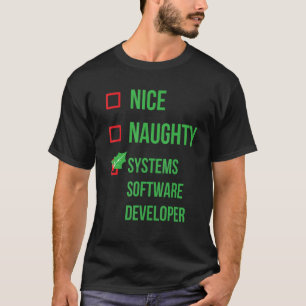 Systems Software Developer Funny Pajama Christmas T-Shirt