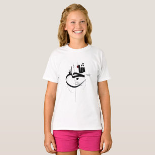 SYUJA brave motivation calligraphy T-Shirt