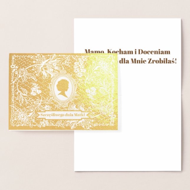 Szczęśliwego Dnia Matki - Carte Karta (Affichage)
