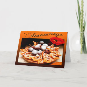 Szczęśliwego Tłustego Czwartku Happy Fat Thursd Card