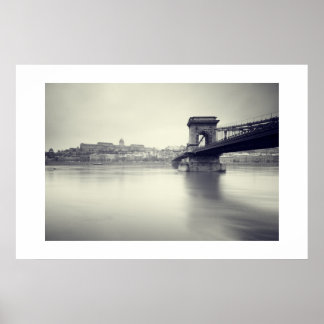 Szechenyi Chain Bridge and Royal Palace Poster