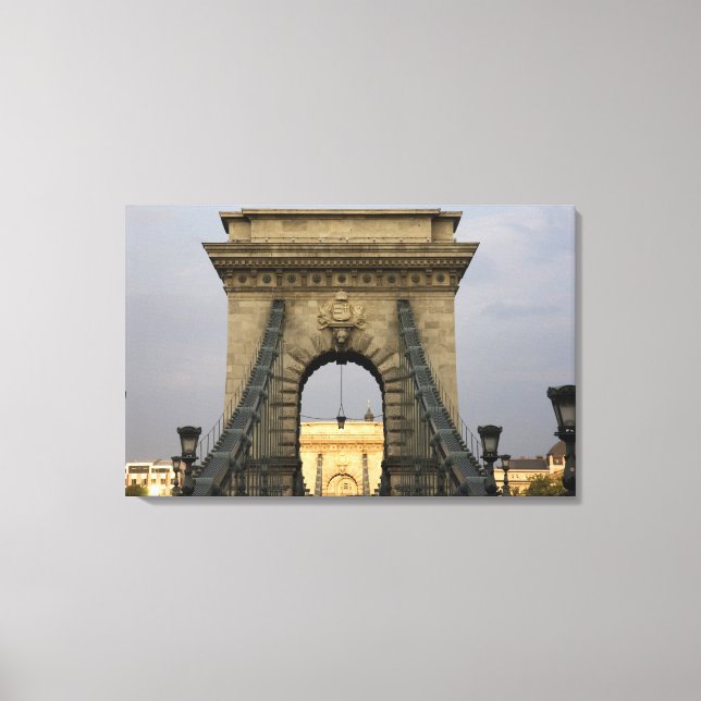 Szechenyi lanchid Szechenyi Chain Bridge), Canvas Print (Front)