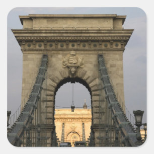 Szechenyi lanchid Szechenyi Chain Bridge), Square Sticker