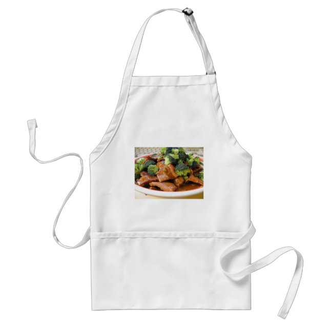 Szechwan Beef Broccoli Food Dinner Standard Apron (Front)