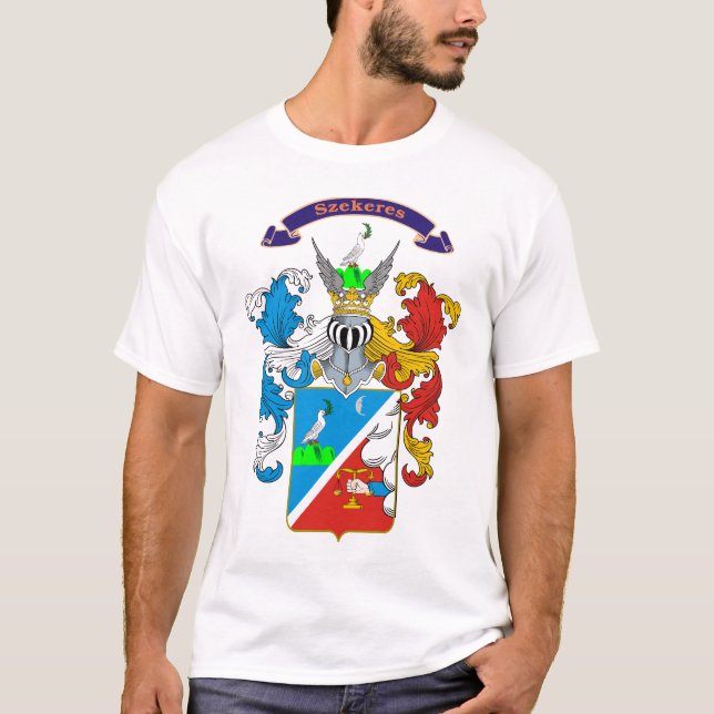 Szekeres Family Hungarian Crest T-shirt (Front)