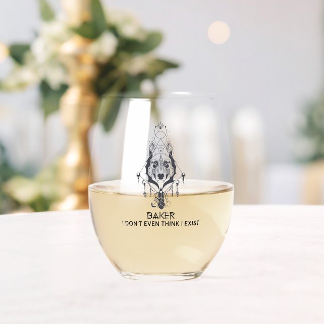 szhdfjdfhsadaf stemless wine glass (Insitu (Wedding))