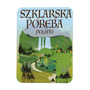 Szklarska Poreba‎ Poland travel poster Magnet