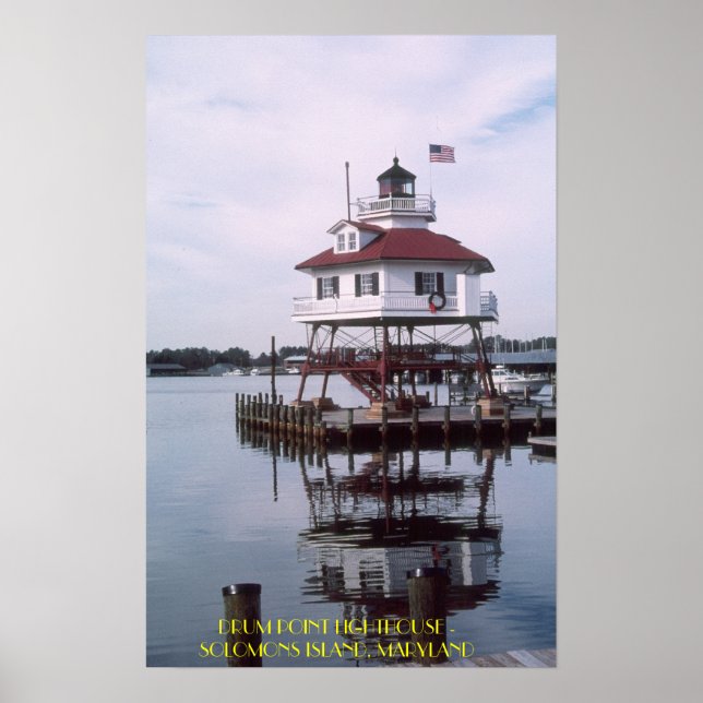 T03001, DRUM POINT LIGHTHOUSE - SOLOMONS ISLAND... POSTER (Front)
