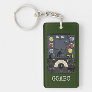T1154 R1155 Lancaster Bomber WWII Radio call sign Keychain