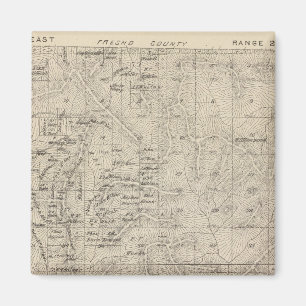 T1415S R2829E Tulare County Section Map Magnet