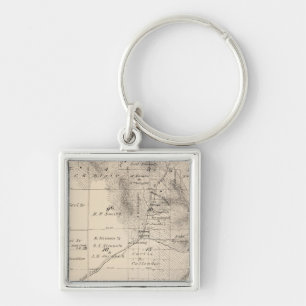 T15S R25E Tulare County Section Map Keychain