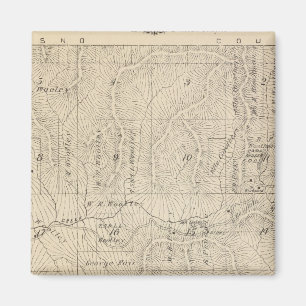 T15S R27E Tulare County Section Map Magnet