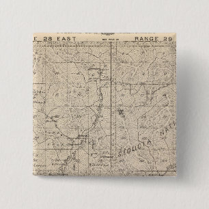 T1617S R2829E Tulare County Section Map 2 Inch Square Button