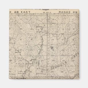 T1617S R2829E Tulare County Section Map Magnet