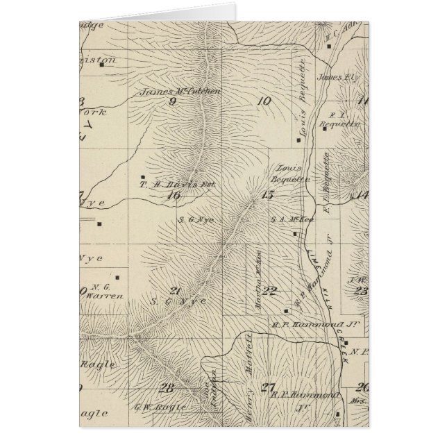 T17S R27E Tulare County Section Map (Front)