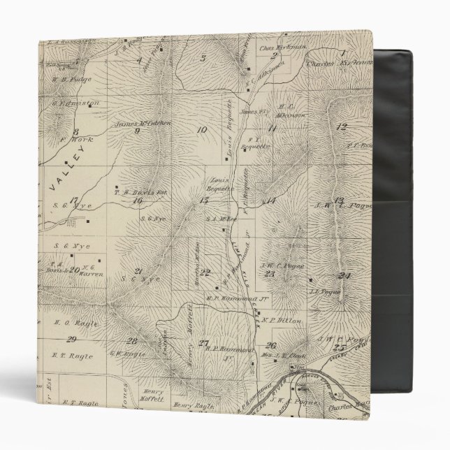 T17S R27E Tulare County Section Map Binder (Front/Inside)