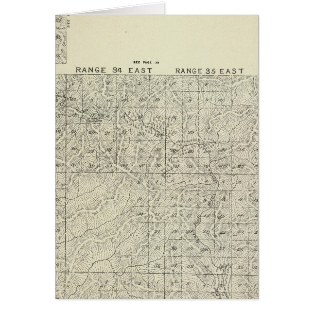 T1820S R3236E Tulare County Section Map (Front)