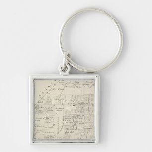 T18S R21E Tulare County Section Map Keychain