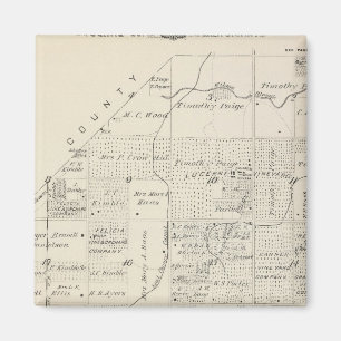 T18S R21E Tulare County Section Map Magnet
