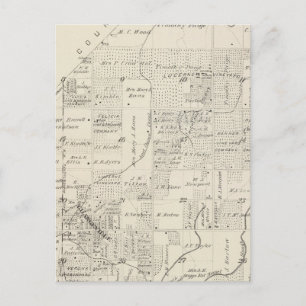 T18S R21E Tulare County Section Map Postcard