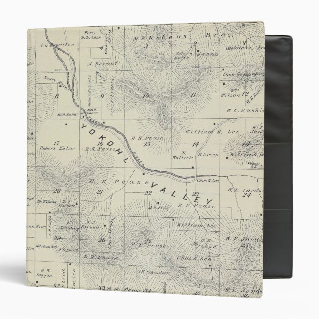 T19S R27E Tulare County Section Map Binder (Front/Inside)
