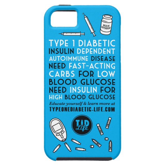 T1d Alert Case-Mate iPhone Case (Back)
