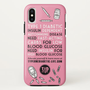 T1d Alert [Pink] Case-Mate iPhone Case