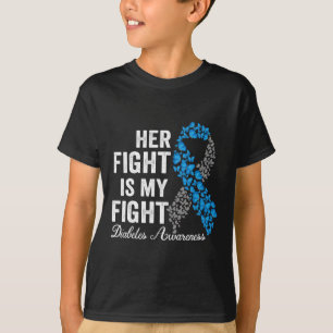 T1d Apparel Her Fight Is My Fight Type 1 Diabetes T-Shirt