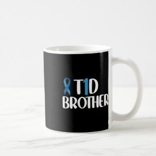 T1d Brother Type 1 Diabetes Awareness Brother Kids Coffee Mug