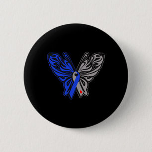 T1d Butterfly Type 1 Diabetes Awareness Ribbon  2 Inch Round Button