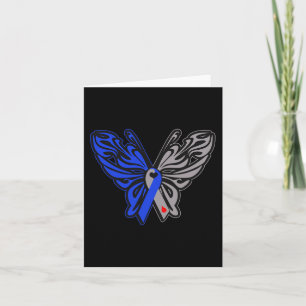 T1D Butterfly Type 1 Diabetes Awareness Ribbon  Card