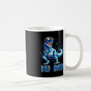 T1D Dad Type 1 Diabetes Ribbon T Rex Dinosaur Boy Coffee Mug