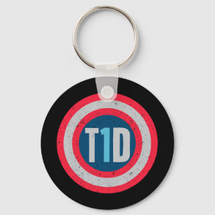 T1d Diabetic Type 1 Diabetes Awareness Men Women K Keychain