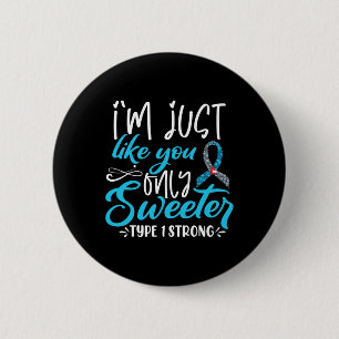 T1D Kids Diabetes Awareness 2 Inch Round Button