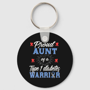 T1d Proud Aunt Diabetes Awareness Type 1 Insulin P Keychain