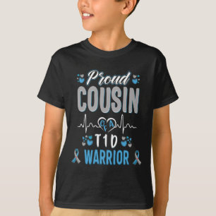 T1D proud cousin Diabetes awareness Type 1 Pancrea T-Shirt