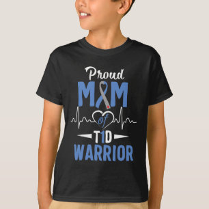 T1D Proud Mom Diabetes Awareness Type 1 Insulin Pa T-Shirt