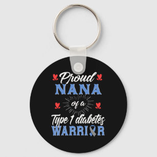 T1d Proud Nana Diabetes Awareness Type 1 Insulin P Keychain